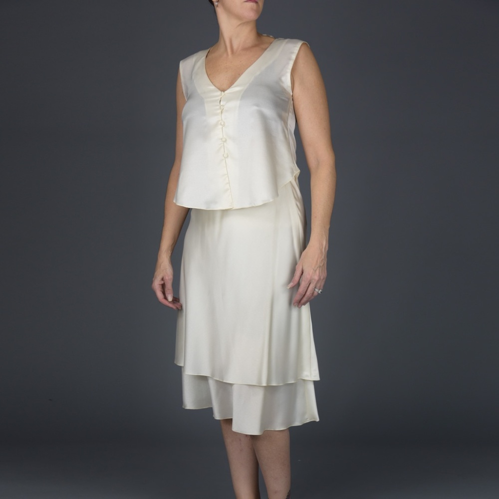 Stan Herman Sleeveless Tulip Skirt Set